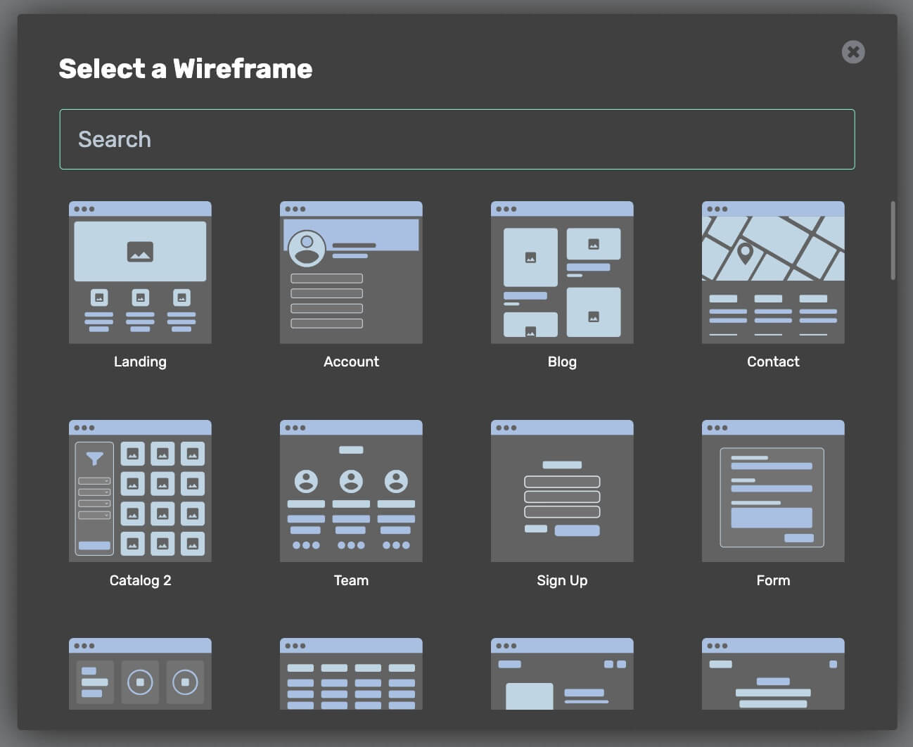 VisualFlows-Wireframes