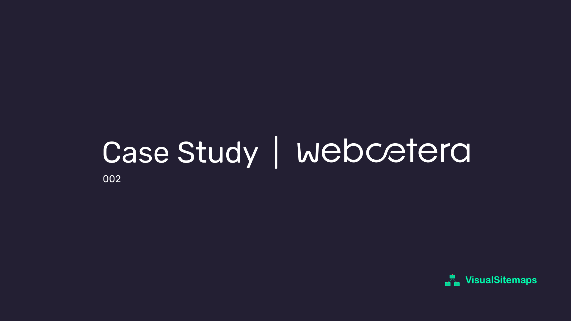 webcetera+Visualsitemaps