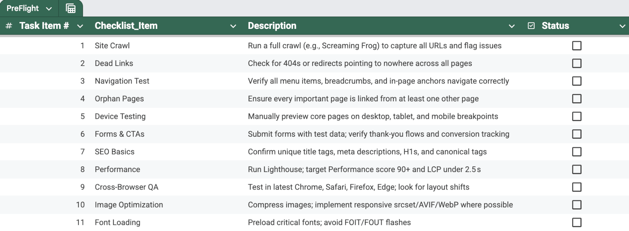 Framer-Preflight-GoLive-Checklist